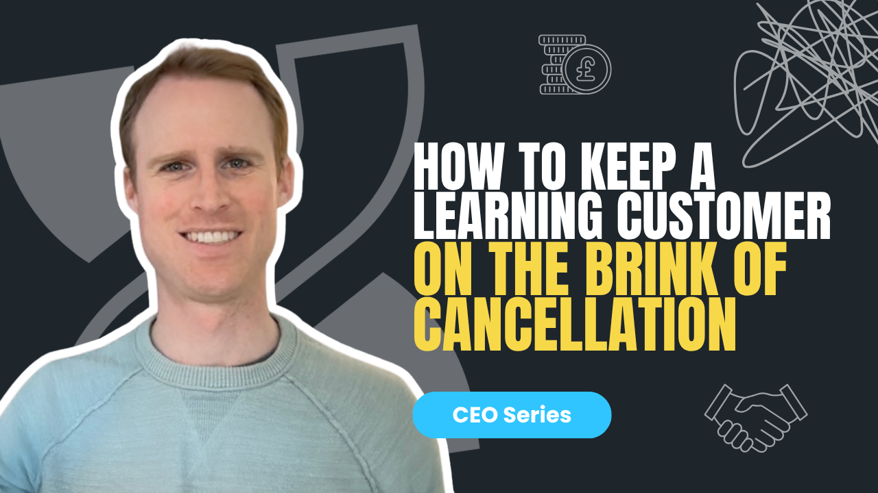 How to keep a learning customer on the brink of cancellation
