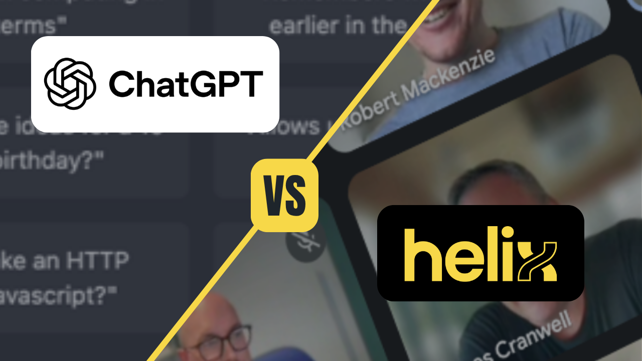 ChatGPT vs Helix by 5app