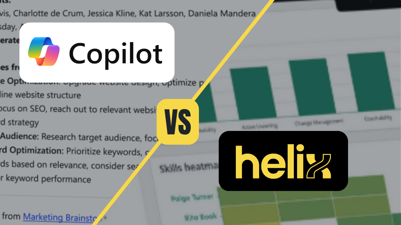 Microsoft Copilot vs Helix by 5app