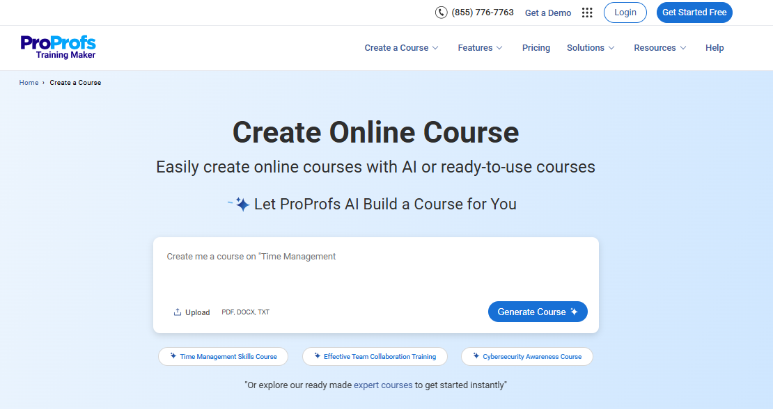 ProProfs Training Maker