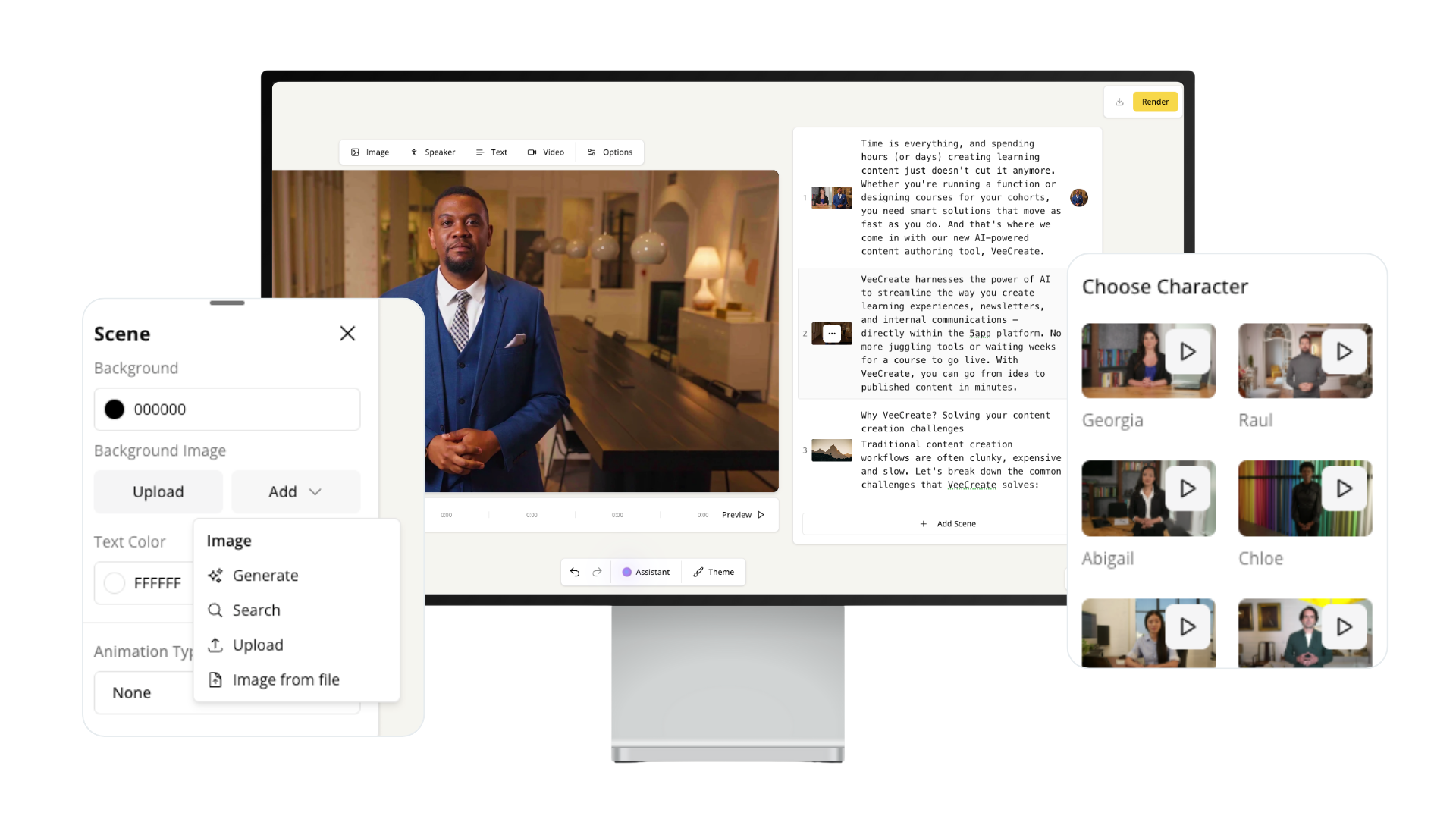 Creating an elearning course with the VeeCreate AI authoring tool